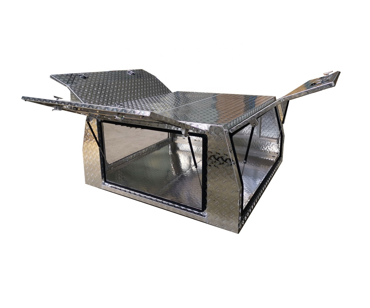 2100mm Checker plate of Ute Canopy with 3 doors
