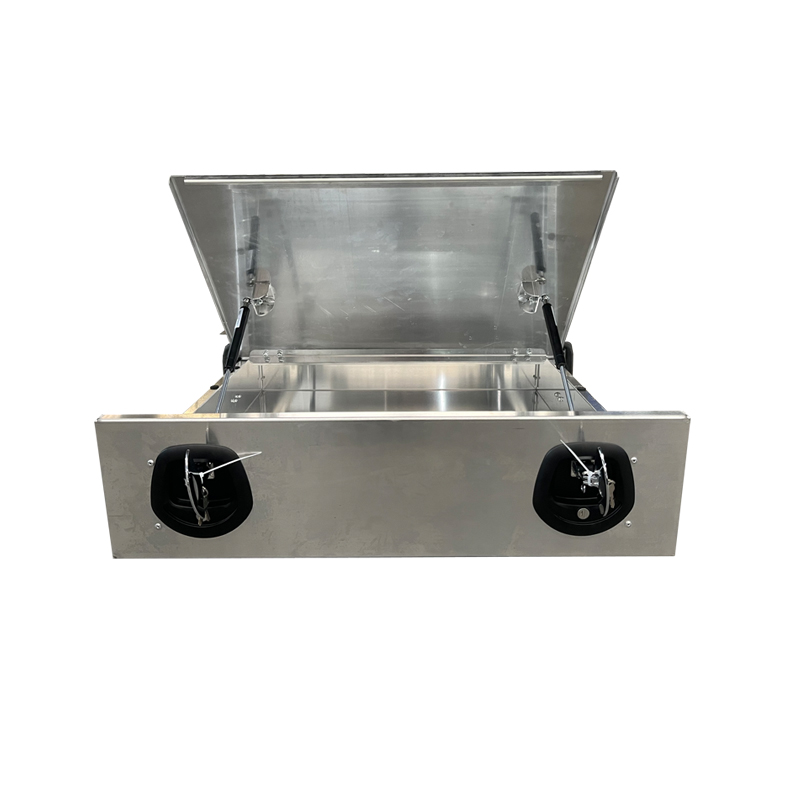 750mm Aluminum Trundle Drawer for Ute Tray in Raw color 