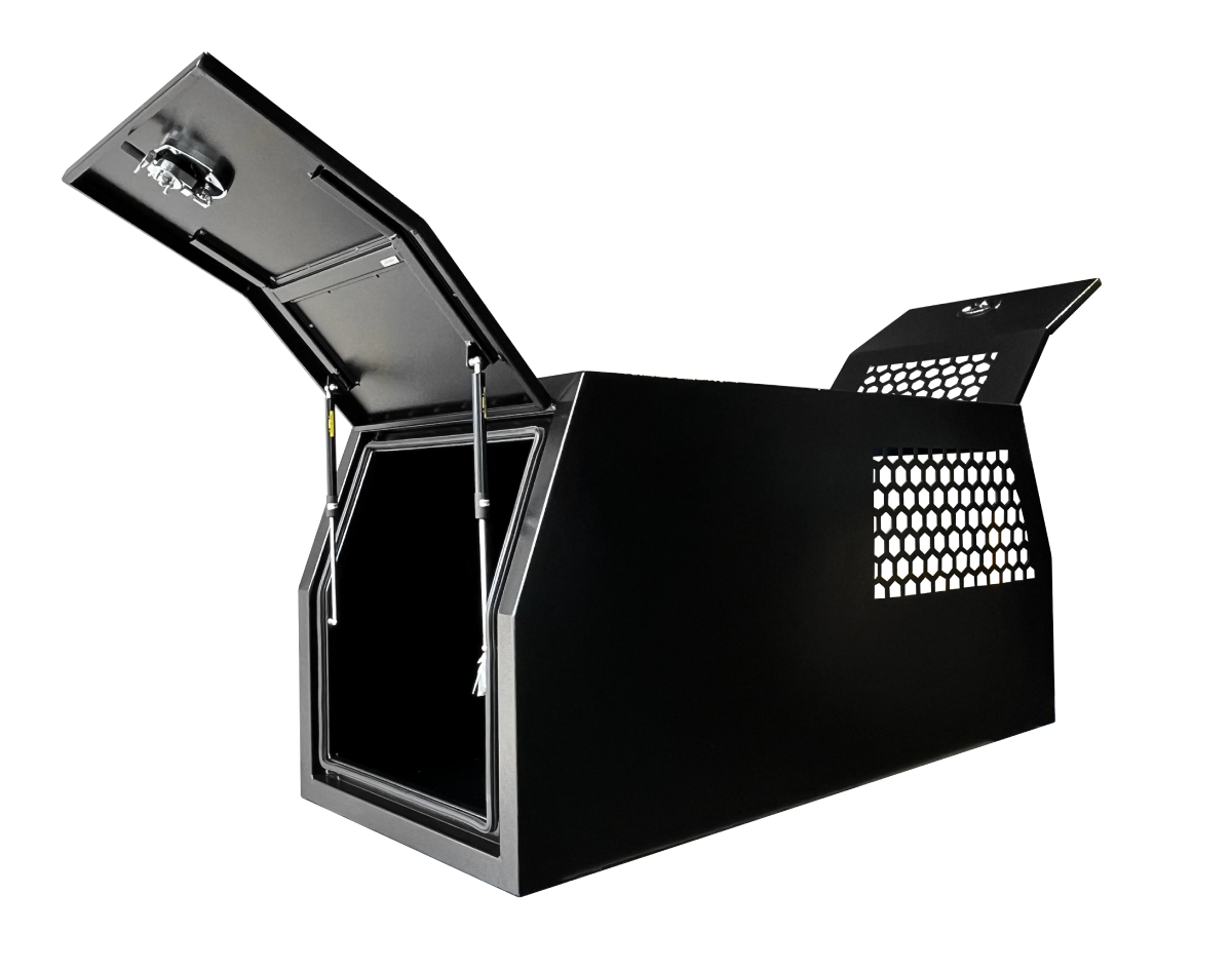 800mm Aluminum Half Dog Box in Black color