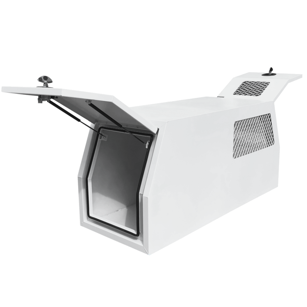 800mm Aluminum Flat alloy of Half Dog Box in white color