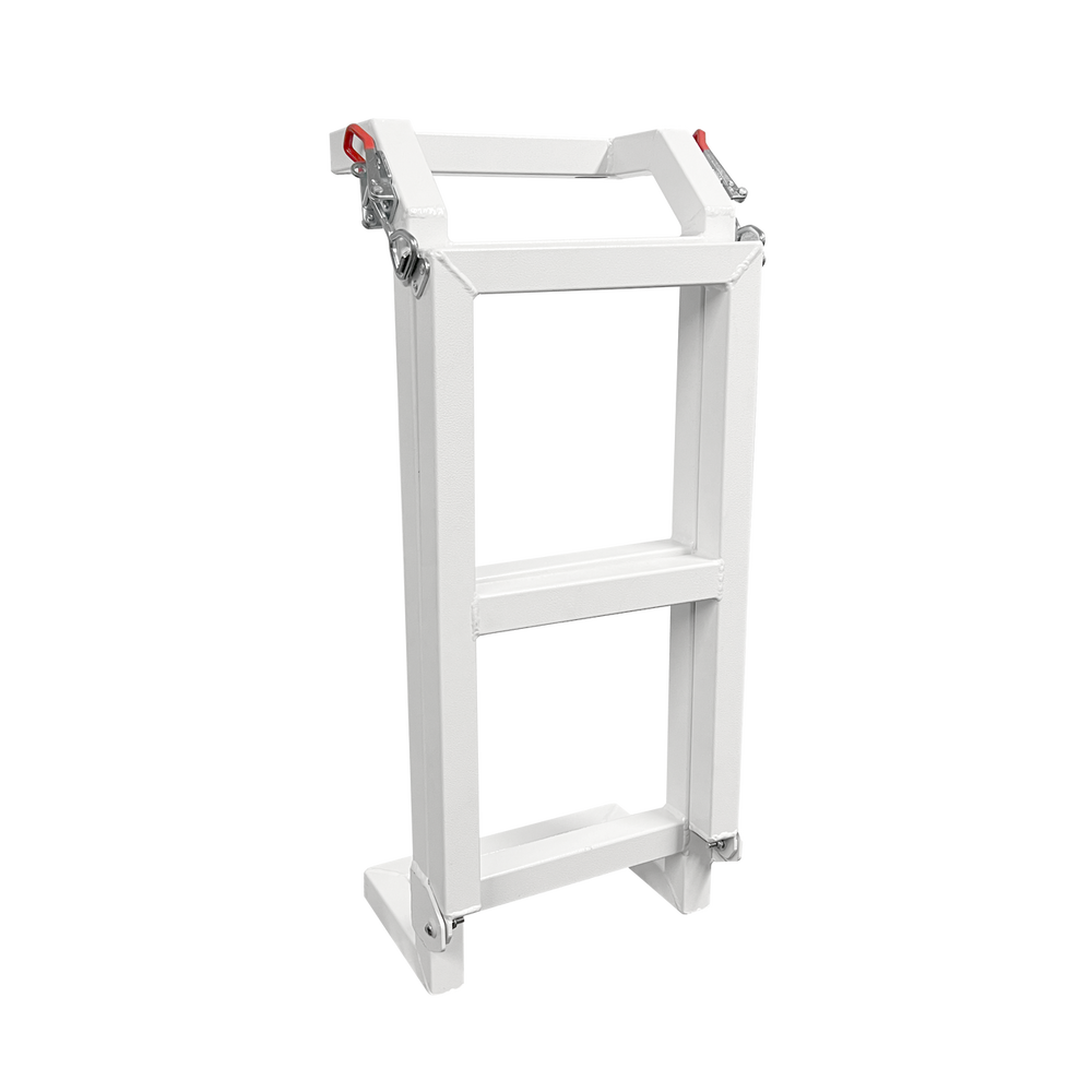 Ute Truck Toolbox Canopy White Aluminium Boltable Foldable Ladder with White Color