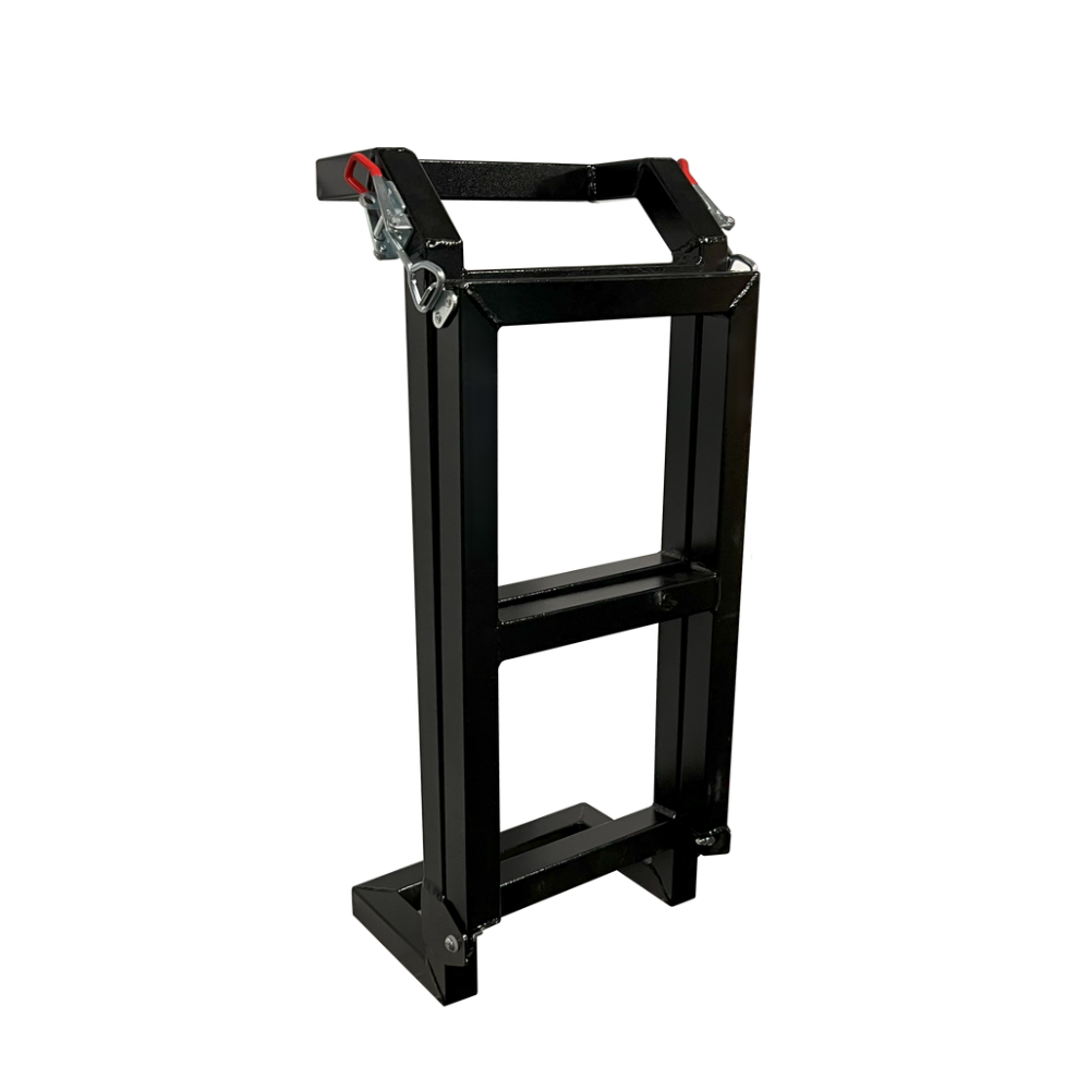 Ute Truck Toolbox Canopy White Aluminium Boltable Foldable Ladder with Black Color