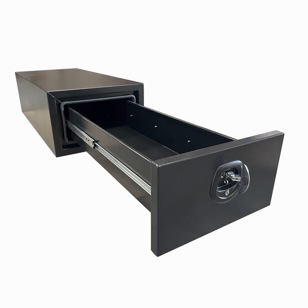 1400mm Lenght Black Alloy 1 Drawer Unit for Ute Truck Tool box Canopy Caravan Toolbox